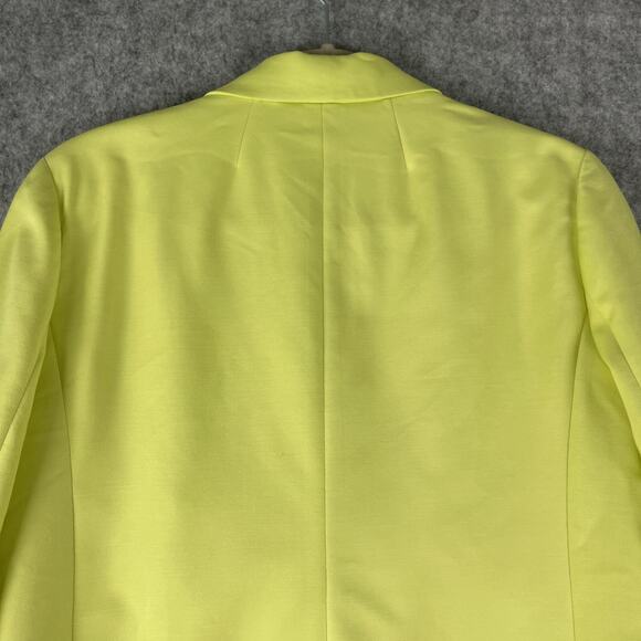 J Crew Cropped Drapey Twill Blazer Womens 6 Light Kiwi Stretch Preppy Career NEW - Picture 14 of 16